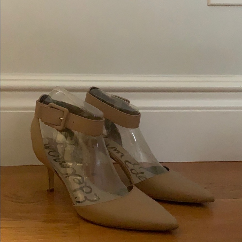 Nude Sam Edelman Strap Heels